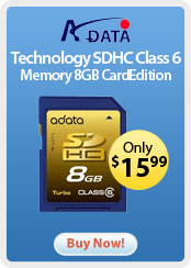 aData SDHC Class 6 Memory 8GB Card Edition (ASDH8GCL6-R)