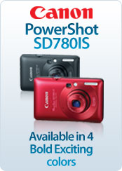 Canon &nbsp;- &nbsp;PowerShot SD780 IS 12.1 Megapixels Digital ELPH Camera - Red