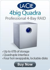 LaCie &nbsp;- &nbsp;6TB 4big Quadra eSATA 3Gbits, FireWire 800/400, USB 2.0 RAID