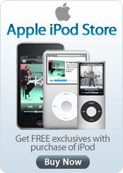 Apple iPod Store. &nbsp;Get FREE exclusives with purchase of iPod