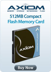 Axiom 512MB Compact Flash Memory Card