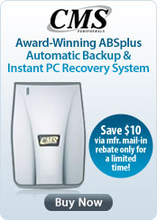 CMS Award-Winning ABSplus Automatic Backup &amp; Instant PC Recovery System