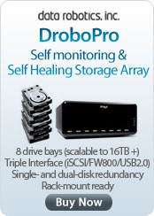 DroboPro Self monitoring &amp; &nbsp;Self Healing Storage Array 