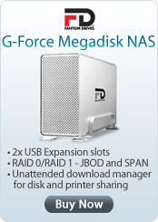Micronet &nbsp;- &nbsp;G-Force MegaDisk 2TB Ethernet NAS \ RAID with Shadow Backup