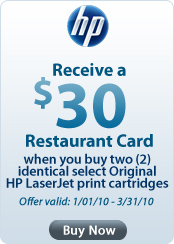 HP $30 restaurantcard