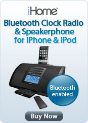 iHome Bluetooth Clock Radio &amp; Speakerphone for iPhone &amp; iPod