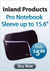 Inland Products Pro Notebook Sleeve up to 15.6"