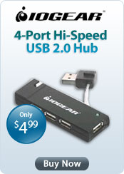 Iogear 4-Port Hi-Speed USB 2.0 Hub