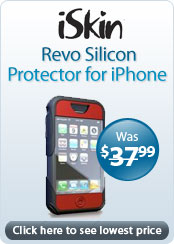 iSkin &nbsp;- &nbsp;revo Silicon Protector for Apple iPhone - Bistre