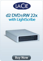 Lacie d2 DVDRW 22x &nbsp;with LightScribe