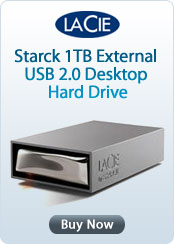 LaCie Starck 1TB External USB