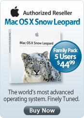Mac OS X Snow Leopard Family Pack
