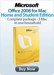 Microsoft Office 2008 for Mac Home and Student Edition - Complete package - 3 Macs in one household