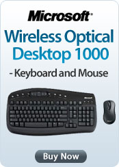 Microsoft Wireless Optical Desktop 1000 - Keyboard and Mouse