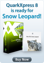 QuarkXpress 8 is ready for Snow Leopard!