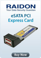 Raidon eSATA PCI Express Card