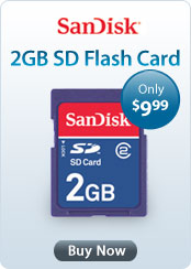 SanDisk 2GB SD Flash Card