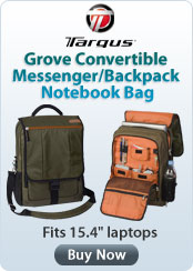 Targus Grove Convertible Messenger/Backpack Notebook Bag