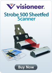 Visioneer Strobe 500 Sheetfed Scanner