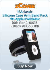 zCover &nbsp;- &nbsp;iSAclassic Silicone Case Arm Band Pack fits Apple iPodclassic (6th Gen.), 80GB - Black