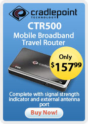 Cradlepoint Technology &nbsp;- &nbsp;CTR500 Mobile Broadband Travel Router