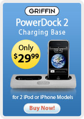 Griffin &nbsp;- &nbsp;PowerDock 2 Charging Base for 2 iPod or iPhone Models