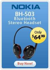 Nokia &nbsp;- &nbsp;BH-503 Bluetooth Stereo Headset - Black