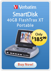 Verbatim &nbsp;- &nbsp;40GB FlashTrax XT Portable