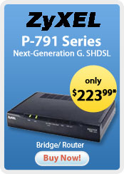 Zyxel &nbsp;- &nbsp;P-791 Series Next-Generation G. SHDSL Bridge/ Router