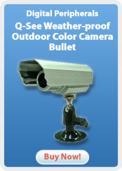 Digital Peripherals &nbsp;- &nbsp;Q-See Weather-proof Outdoor Color Camera, Bullet
