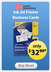 Avery Dennison &nbsp;- &nbsp;Ink Jet Printer Business Cards