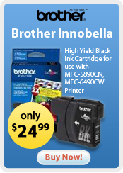 Brother &nbsp;- &nbsp;Innobella High Yield Black Ink Cartridge for use with MFC-5890CN, MFC-6490CW Printer