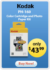 Kodak &nbsp;- &nbsp;PH-160 Color Cartridge and Photo Paper Kit