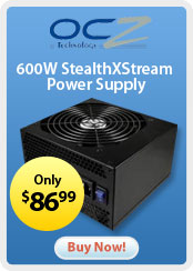 OCZ Technology &nbsp;- &nbsp;600W StealthXStream Power Supply