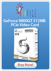 Sparkle &nbsp;- &nbsp;GeForce 9800GT 512MB PCIe Video Card