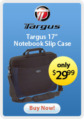Targus 17 Notebook Slip Case