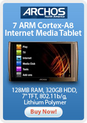 Archos 7 Arm Cortex A8 Internet Media Tablet