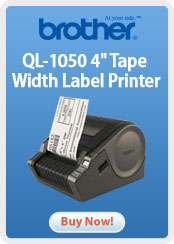 Brother QL-1050 4" Tape Width Label Printer