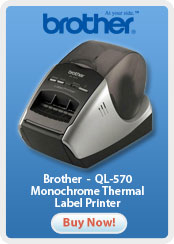Brother &nbsp;- &nbsp;QL-570 Monochrome Thermal Label Printer