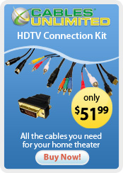 Cables Unlimited &nbsp;- &nbsp;HDTV Connection Kit - All the cables you need for your home theater