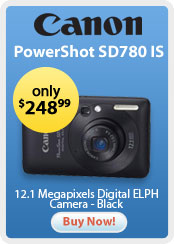 Canon &nbsp;- &nbsp;PowerShot SD780 IS 12.1 Megapixels Digital ELPH Camera - Black