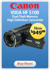 Canon VIXIA HF S100 Dual Flash Memory High Definition Camcorder