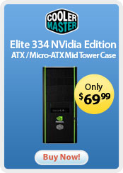 Cooler Master Elite 334 NVidia Edition &nbsp;ATX / Micro-ATX Mid Tower Case