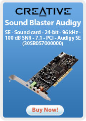 Creative Labs Sound Blaster Audigy SE - Sound card - 24-bit - 96 kHz - 100 dB SNR - 7.1 - PCI - Audigy SE