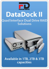 Fantom Drives DataDock II quad interface dual drive RAID