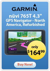 Garmin International nvi 765T 4.3" GPS Navigator - North America, Refurbished