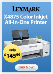 Lexmark X4875 Color Inkjet Inkjet All-In-One Printer - Cable not Included