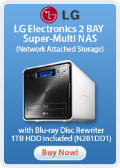 LG Electronics 2 Bay &nbsp;Super-Multi NAS with Blu-Ray