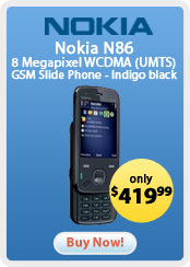 Nokia N86 8 Megapixel WCDMA (UMTS) GSM Slide Phone - Indigo black