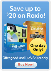 Save up to $20 on Roxio!